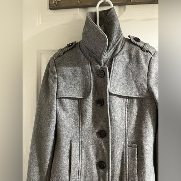 Guess Vintage Wool Gray Peacoat - Picture 13 of 16